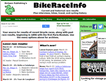 Tablet Screenshot of bikeraceinfo.com